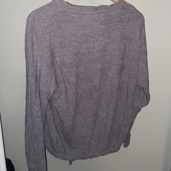 3 Dots M Grey Sparkly Long Slv - Picture 4 of 5